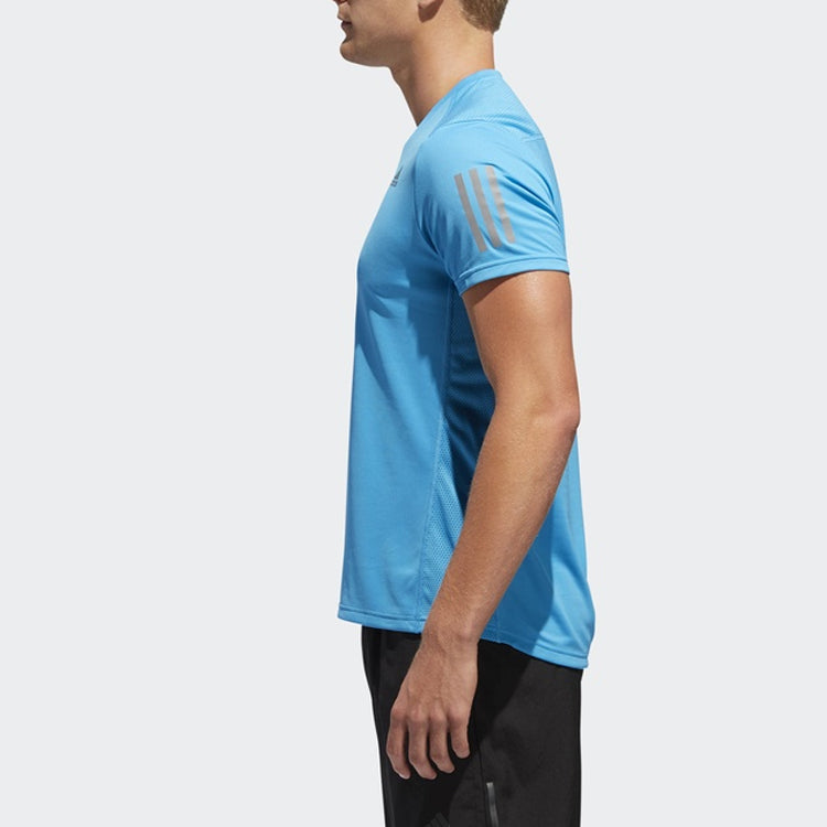 adidas Own The Run Sports Short Sleeve Tee 'Red Grey' DX1313