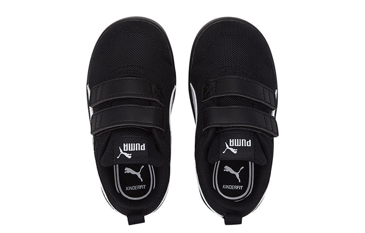 (TD) PUMA Courtflex V2 Mesh Sneakers Black/White 371759-04