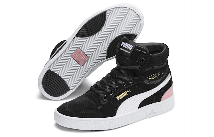 (WMNS) PUMA Ralph Sampson Mid Suede 'Black Bridal Rose' 371067-01