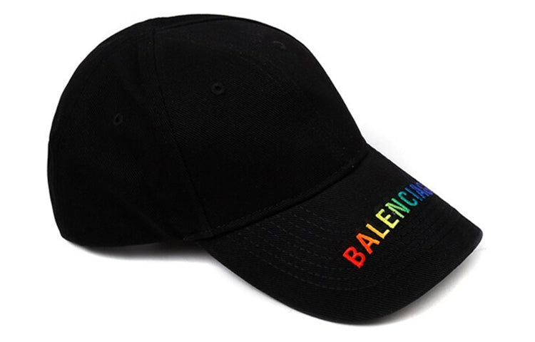 Balenciaga Rainbow Logo Cap 'Black' 564206310B21000