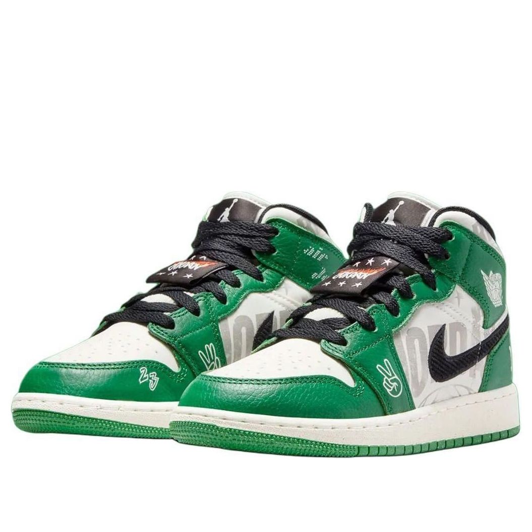 (GS) Air Jordan 1 Mid SE 'Pine Green' HF3200-300