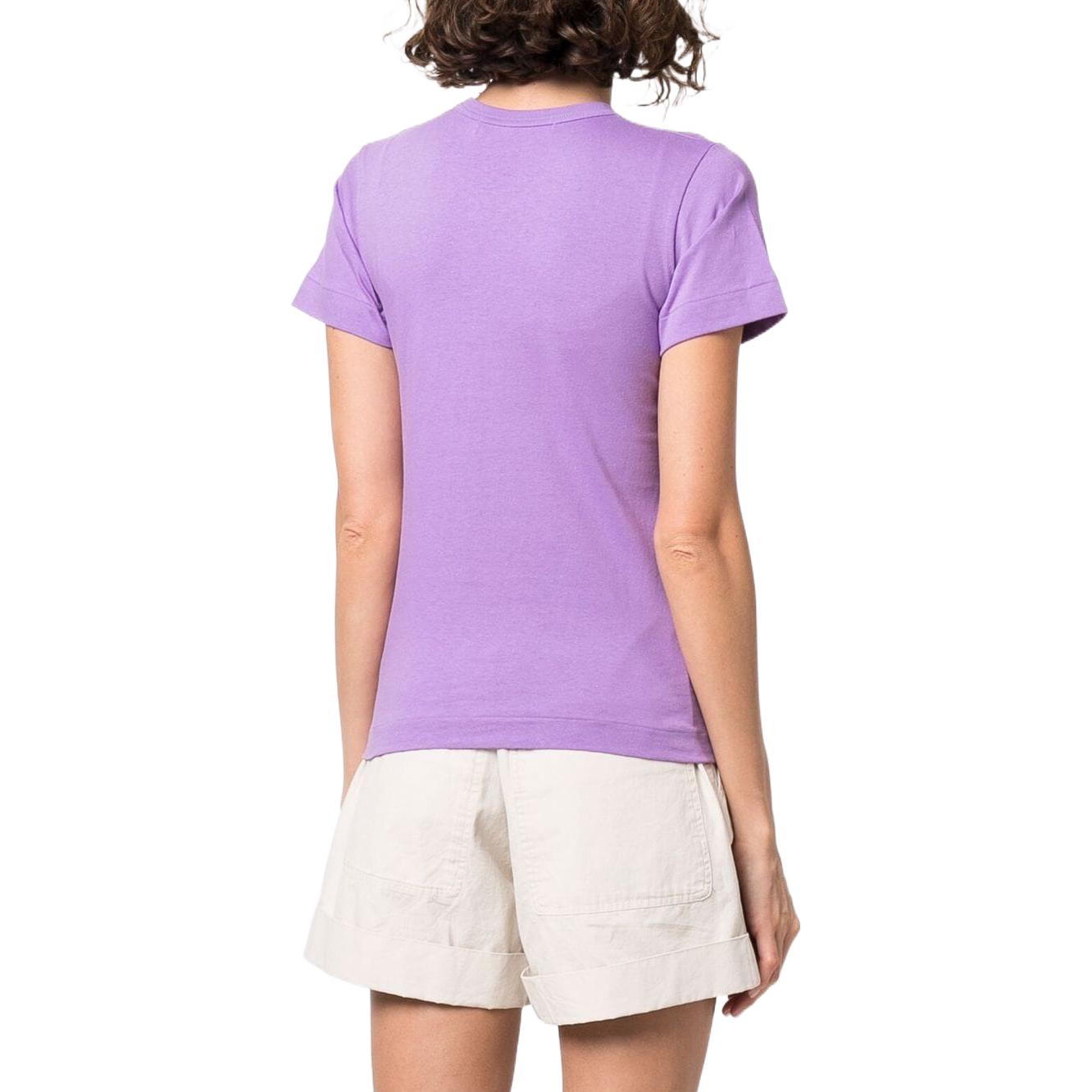 (WMNS) COMME des GARCONS PLAY Basic Small Emblem T-Shirt 'Purple' P1T313-4