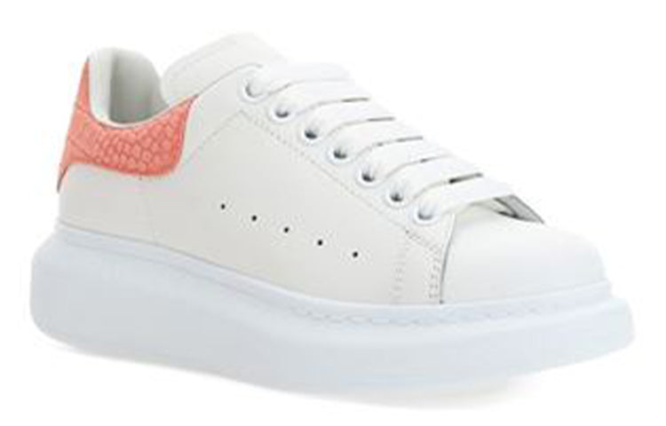 (WMNS) Alexander McQueen Oversized Sneaker 'Pink Embossed Suede Crocodile' 650788WHZ4K9648
