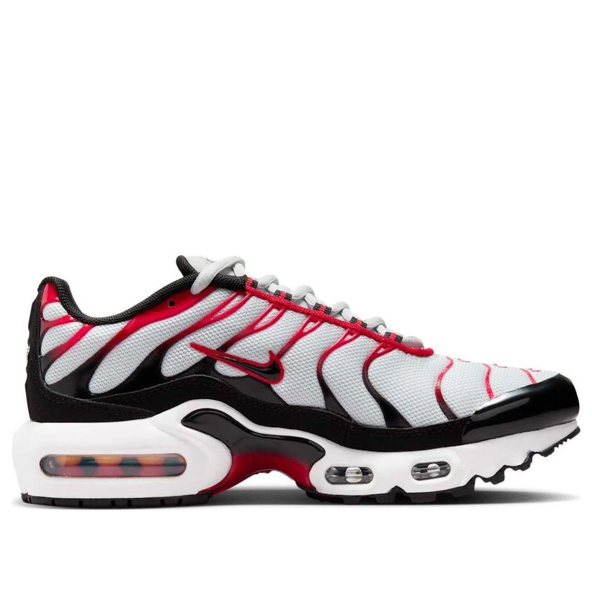 (GS) Nike Air Max Plus 'Pure Platinum Black University Red' CD0609-027
