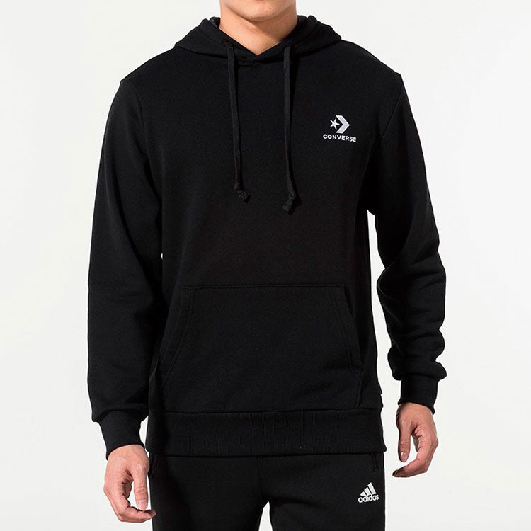 Converse Star Chevron Embroidered Pullover Sweatshirt Asia Sizing 'Black' 10008926-A01