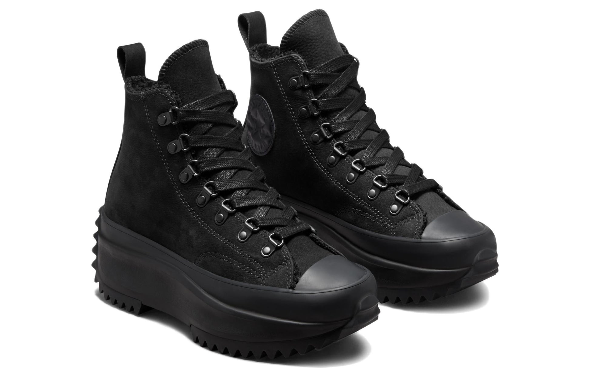 Converse Run Star Hike High 'Triple Black Sherpa' 173096C