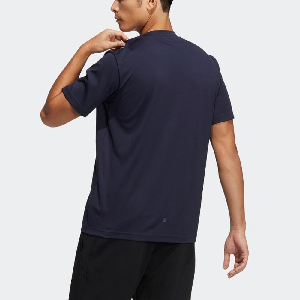 adidas Id2 Function Chest Solid Color Round Neck Short Sleeve Japanese version Navy Blue HD0013