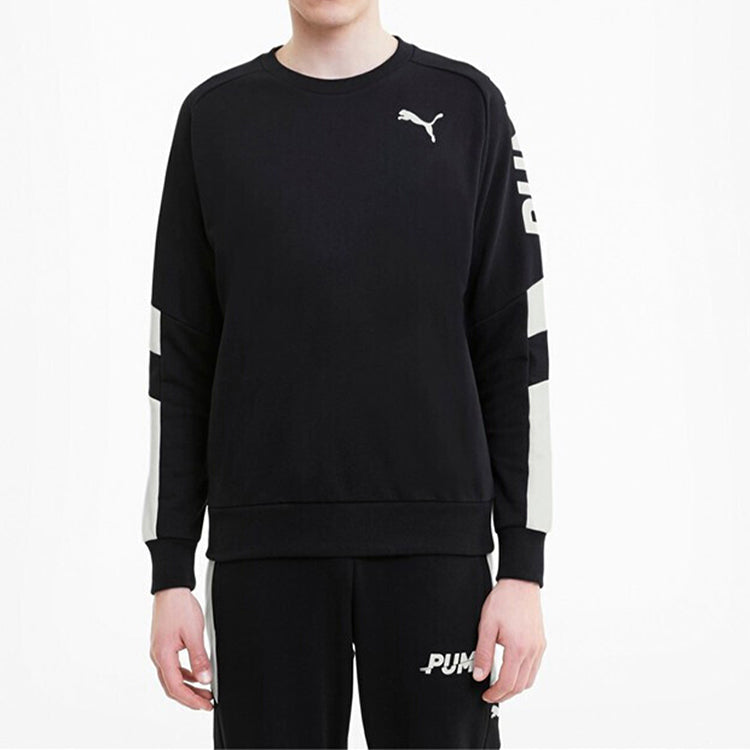 PUMA Modern Sports Crew Round Neck Pullover Black 585178-01