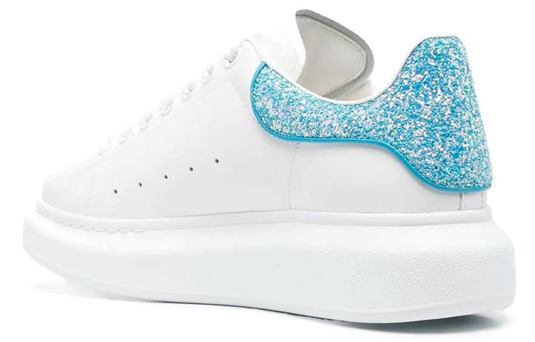 (WMNS) Alexander McQueen Oversized Sneaker 'New Cerulean Blue Glitter' 558945WIBNE9761