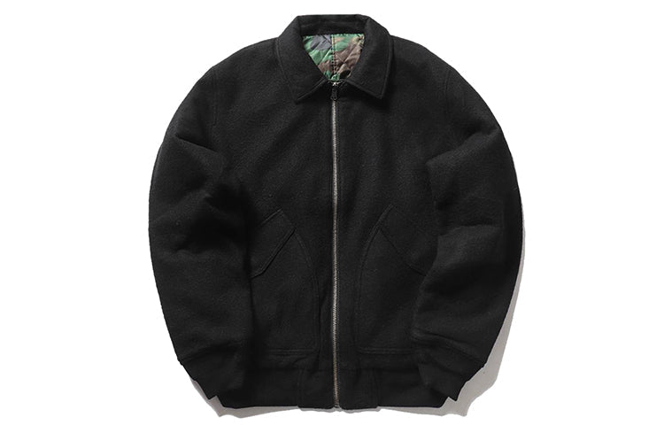 Stussy Double Sided Thicken Casual aviator Jacket Unisex Camouflage 115406