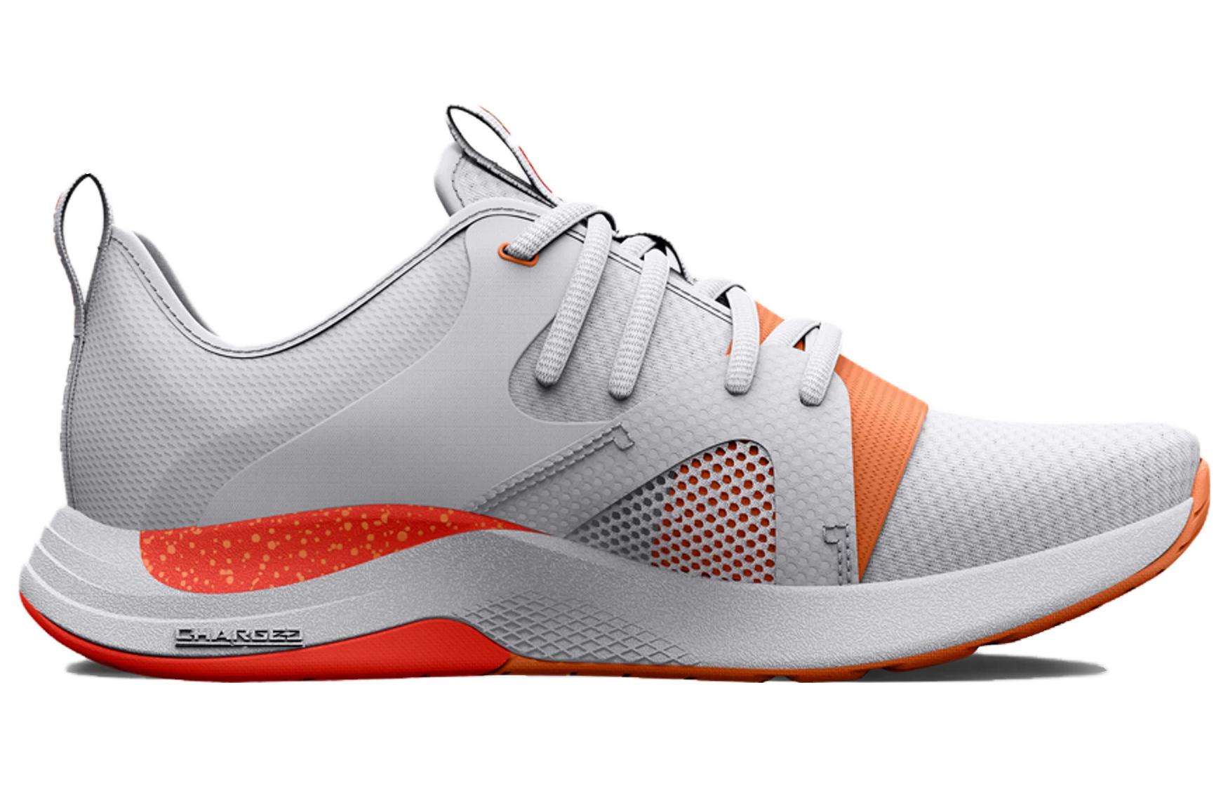 (WMNS) Under Armour Charged Breathe Lace TR 'White Orange Tropic' 3025058-108