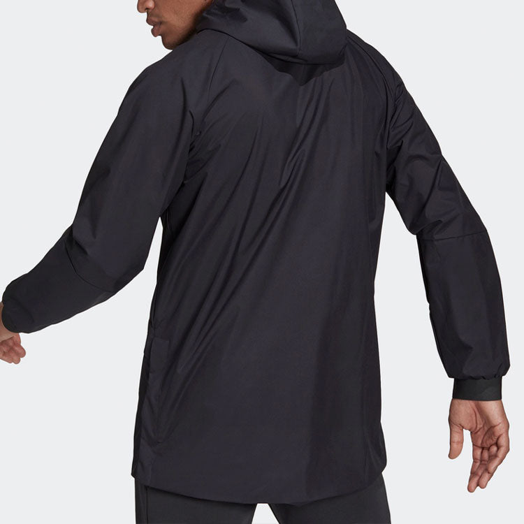 adidas Real Madrid Soccer/Football Hooded Jacket Black GR4275