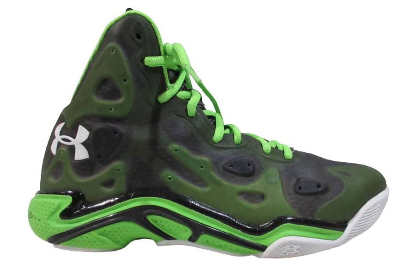 (WMNS) Under Armour Anatomix Spawn Basketball Shoes 'Green Black' 1248856-326