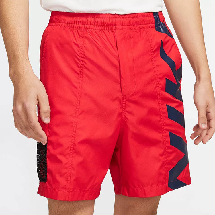 Nike SB Skateboard Alphabet Logo Printing Skateboard Sports Shorts Red CI7348-657