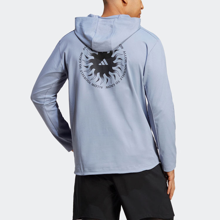 adidas Yoga Graphic Training Hoodie 'Silver Violet' IB8969