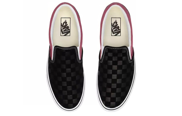 Vans Deboss Checkerboard Classic Slip-On 'Black Purple' VN0A4U38WS5