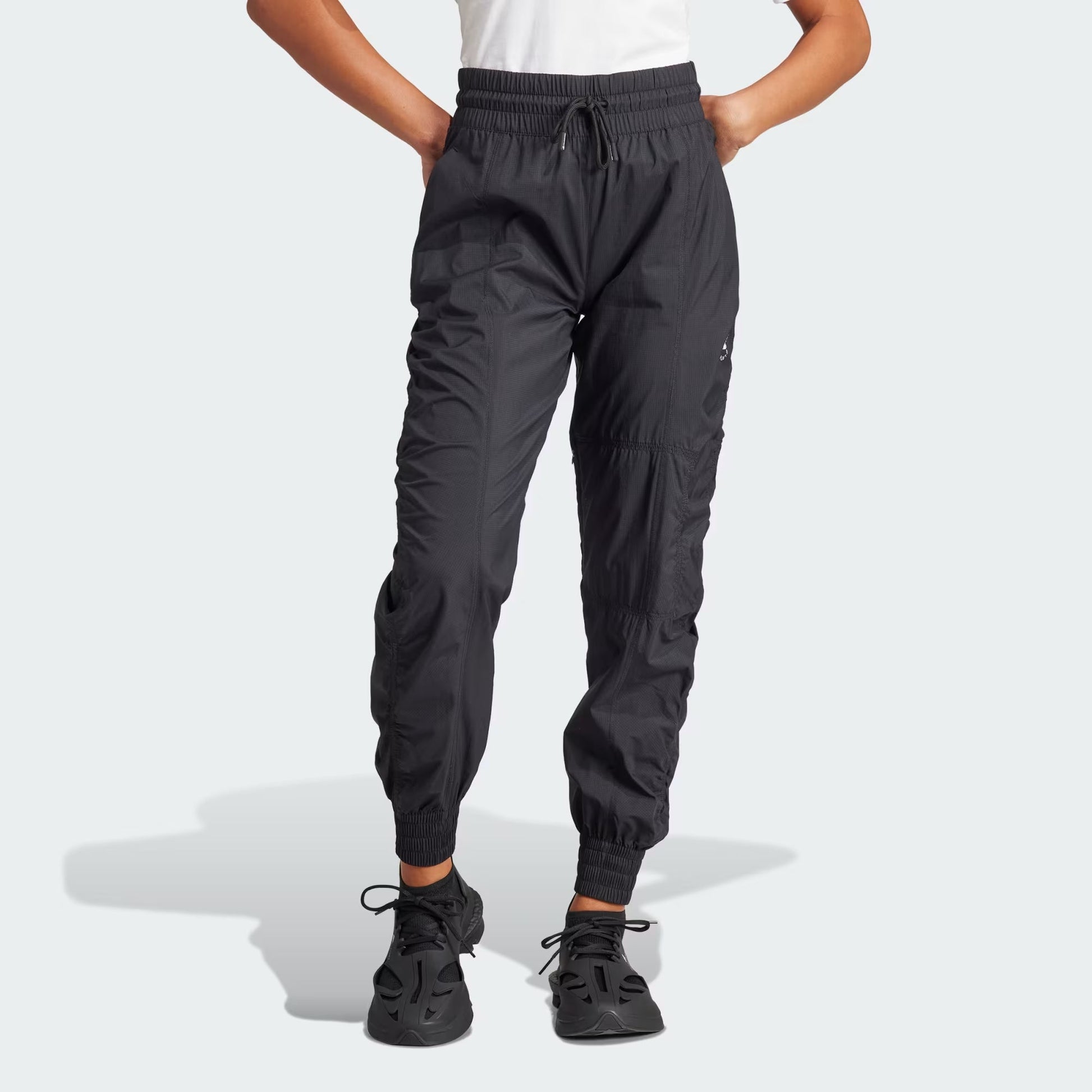 (WMNS) adidas By Stella McCartney Truecasuals Woven Joggers Asia Sizing 'Black' IT2663