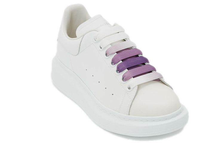 (WMNS) Alexander McQueen Oversized Sneakers 'White Purple' 650791WHZ4N9104