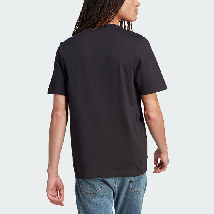 adidas Elevated Pile Embroidery Logo T-Shirts 'Black' IL5388