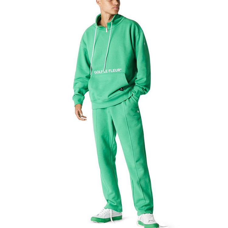 Converse x Golf Le Fleur Quarter Zip Pullover Sweatshirt Asia Sizing 'Green' 10017488-A02