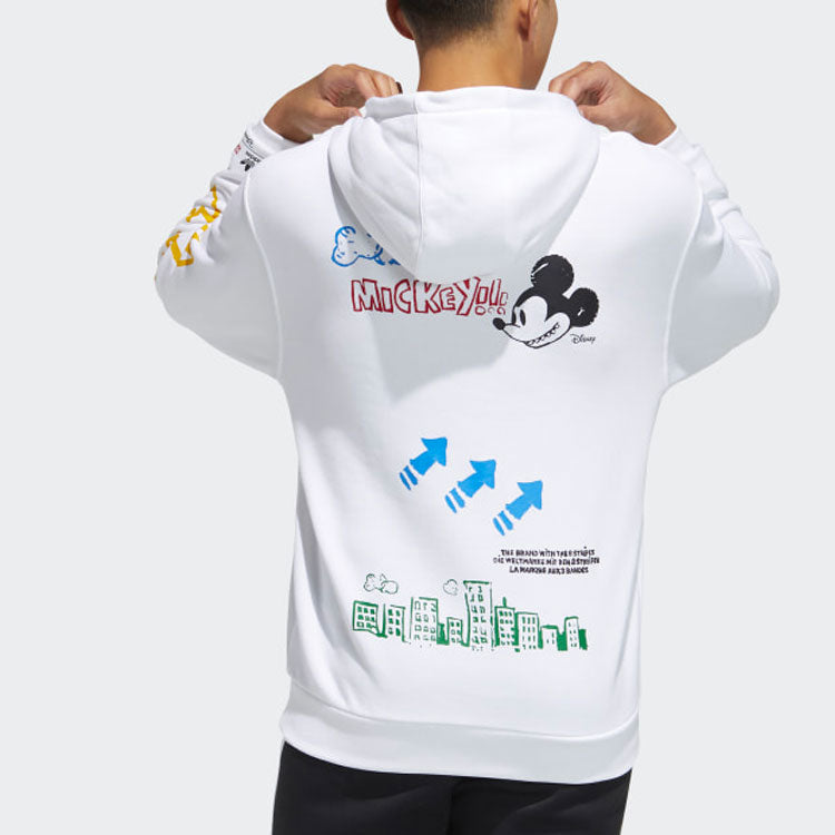adidas originals Fangtastic Series Disney Mickey Printing Pullover White H09182