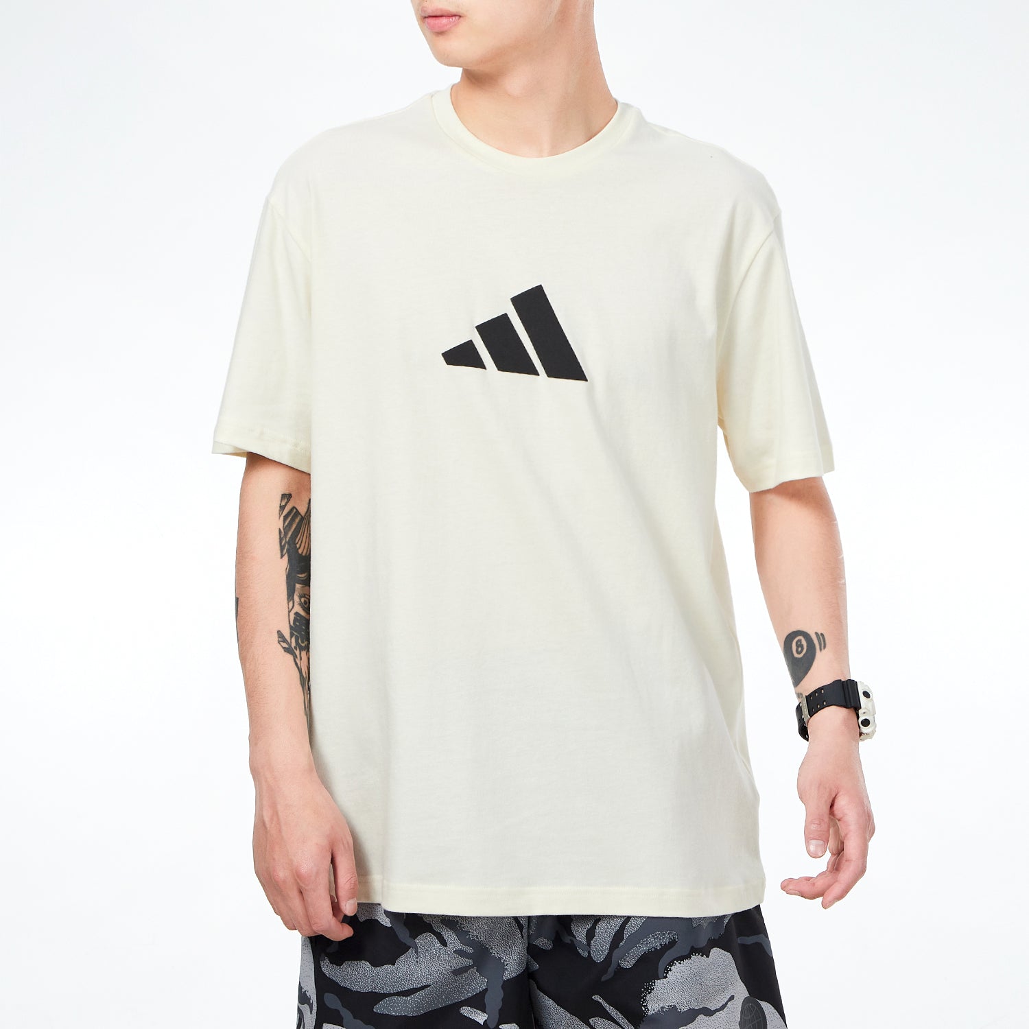adidas Casual Sports Breathable Round Neck Short Sleeve White GN6842