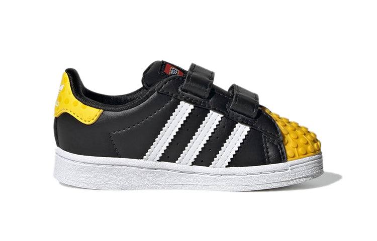 (TD) adidas x LEGO Superstar 'Core Black Yellow' GX3384