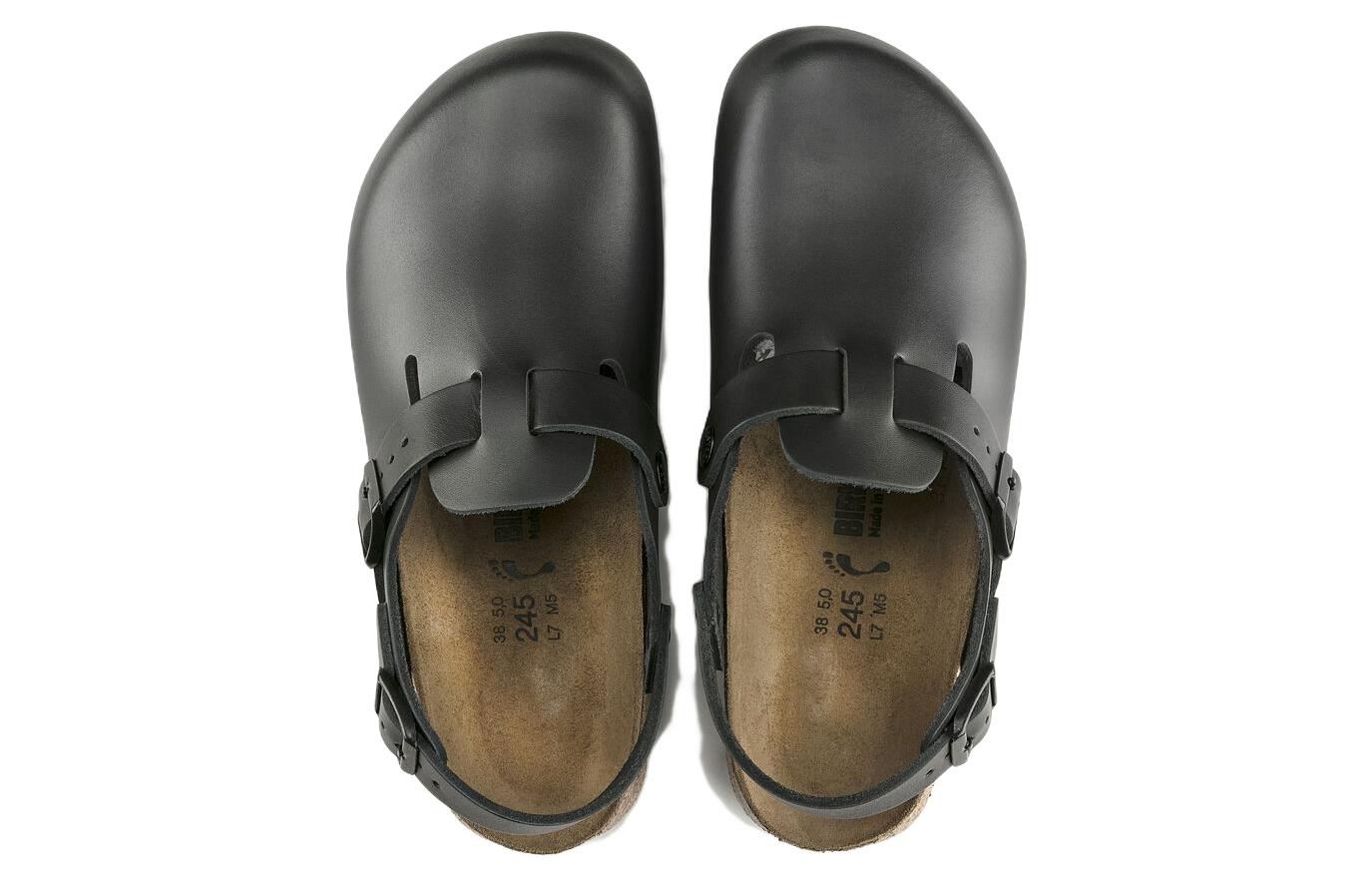 Birkenstock Tokio Super Grip Leather Sandals 'Black' 0061194