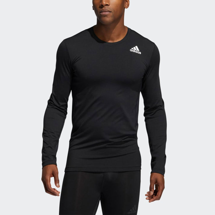 adidas TF Turf Ls Casual Sports Training Round Neck Long Sleeves Black GM5038