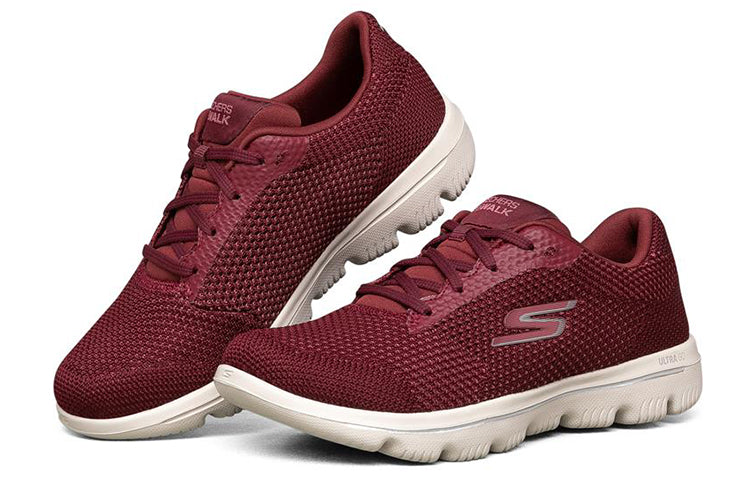 (WMNS) Skechers Go Walk Evolution Ultra 'Wine Red' 15778-BURG