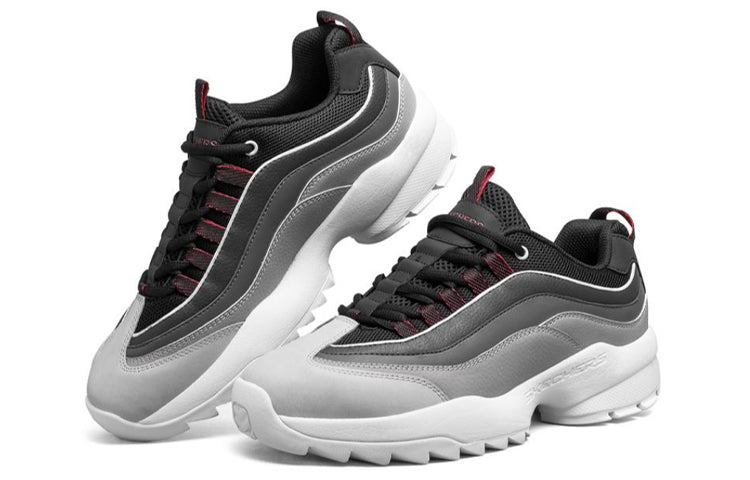 Skechers Tidao Running Shoes Black/Grey/White 237011-BKMT