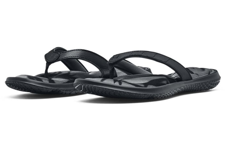 (WMNS) Under Armour Marbella 7 FB Sandal 'Graphic - Black' 3023770-001
