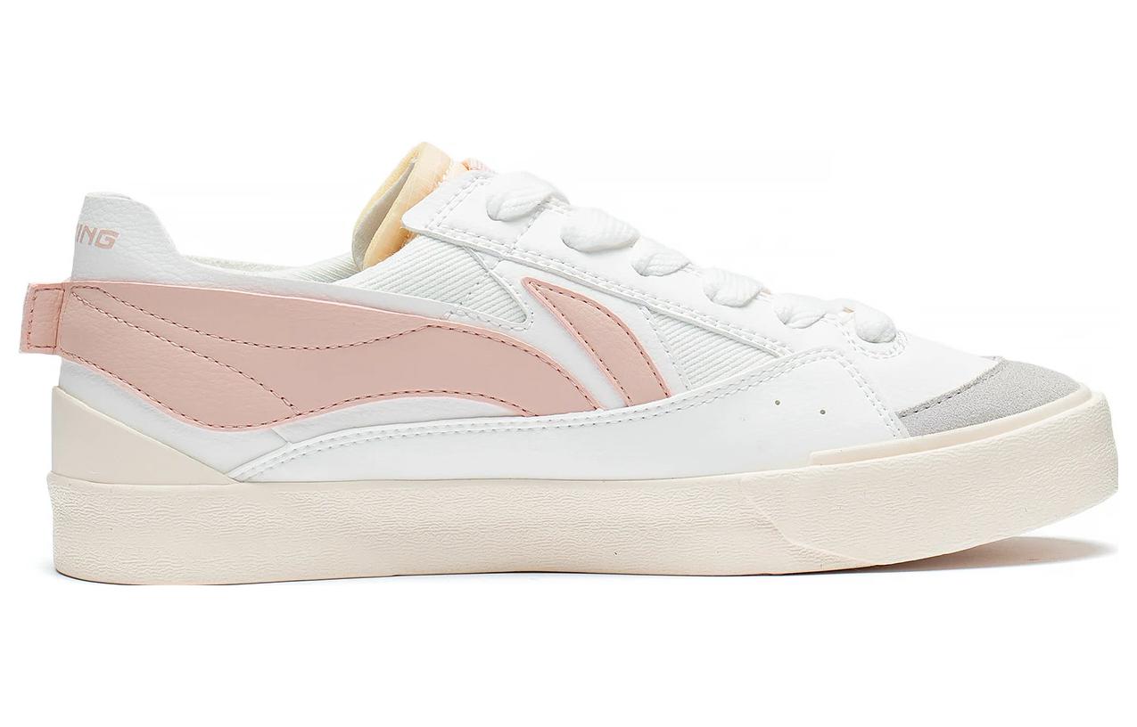 (WMNS) Li-Ning Fashion Skate Shoes 'White Pink' AGCT162-2