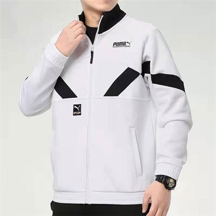 PUMA Casual Sports Knitted Jacket Men's White 531339-02