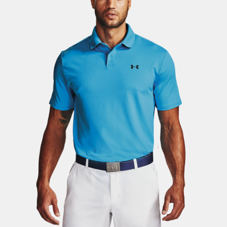 Men's Under Armour Performance 2.0 Casual Solid Color Polo Shirt Blue 1342080-428