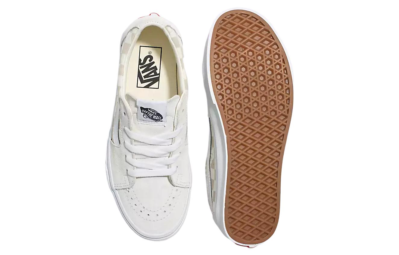 (WMNS) Vans Sk8-Low Floral Check 'White' VN0009QRFS8
