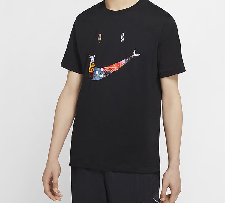 Nike Have A Nike Day Summer2 Smiling Face Printing Short Sleeve Black CW7392-010