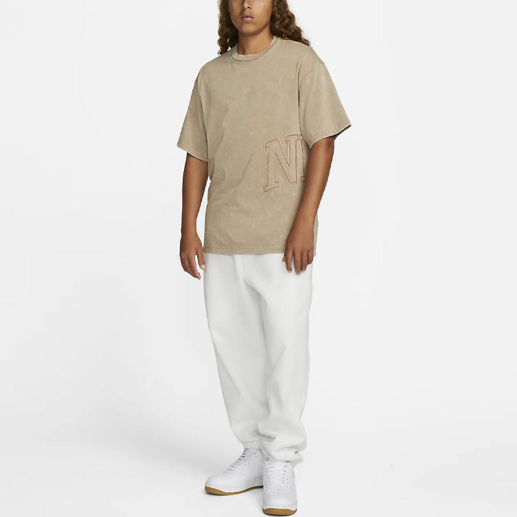 (WMNS) Nike Fadeaway Logo Tee 'Khaki' DX5835-247
