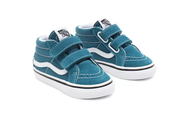 Vans SK8-Mid Breathable Wear-resistant Non-Slip Low Tops Casual Skateboarding Shoes Blue VN0A5DXD9EM