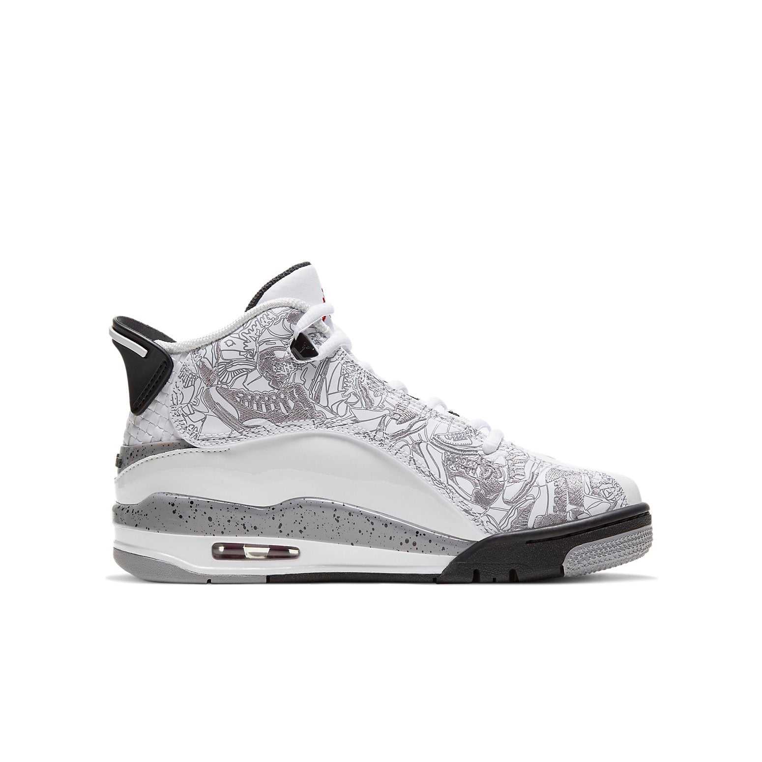 (GS) Air Jordan Dub Zero 'White Cement' 311047-105