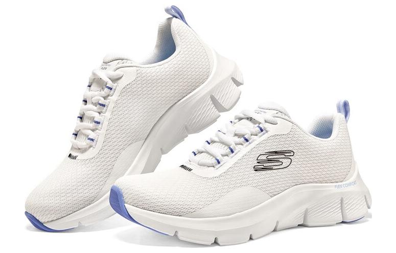 (WMNS) Skechers Fresh Comfort Fresh Energy 'White Blue' 149886-WBL