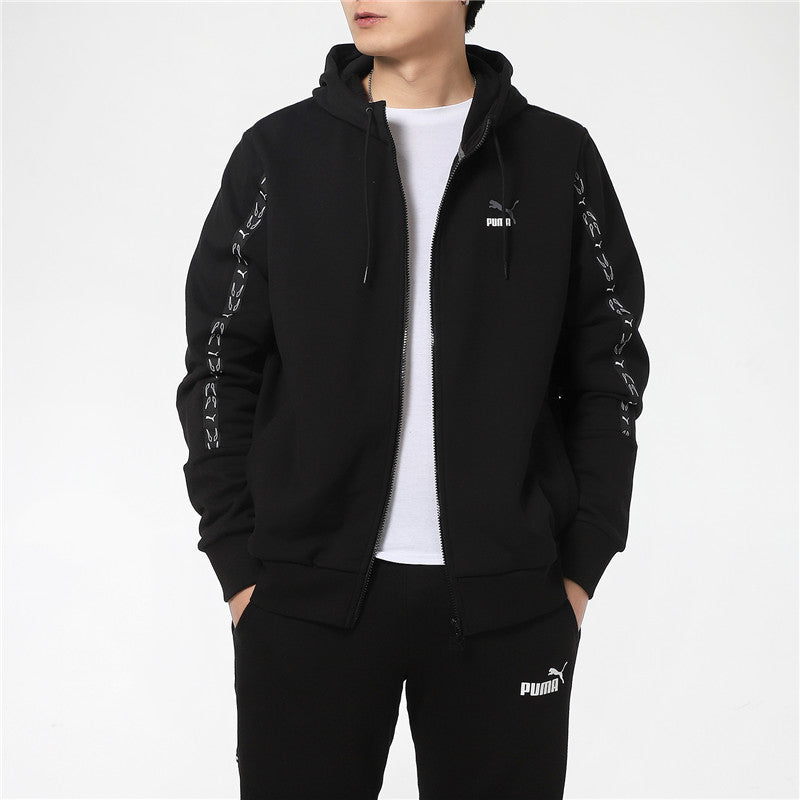 PUMA Elevate Hooded Full-Zip Jacket 'Black White' 531071-01