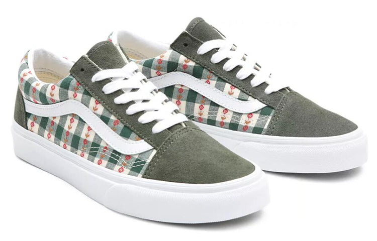 Vans Old Skool 'WhiteGreen Plaid' VN0A3WKT4RU