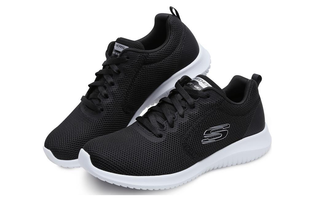 (WMNS) Skechers Ultra Flex-Free Spirit Sneaker 'Black' 12846-BKW