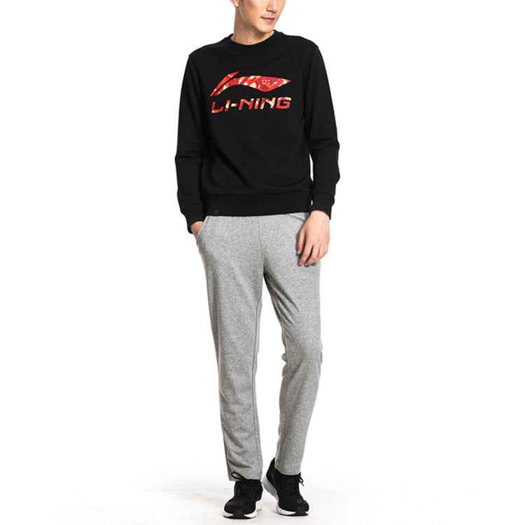 Li-Ning Big Logo Sweatshirt 'Black Multi' AWDR607-2