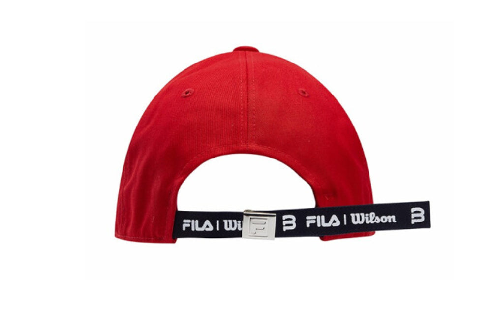 FILA Large Alphabet Embroidered Baseball Cap Red A13U033201F-RD