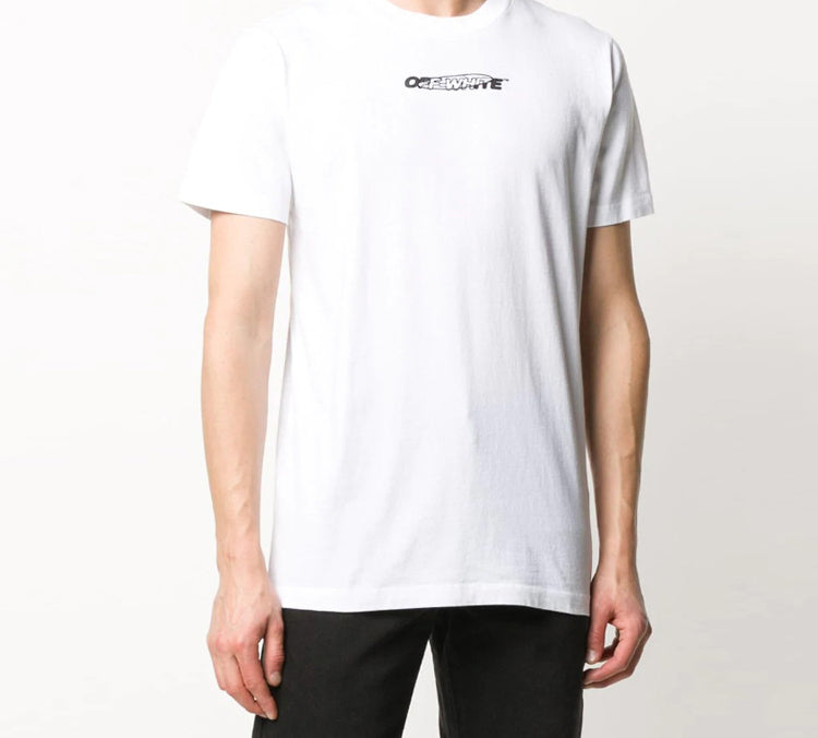 Off-White Back Printing Short Sleeve Ordinary Version White OMAA027E20JER0040110