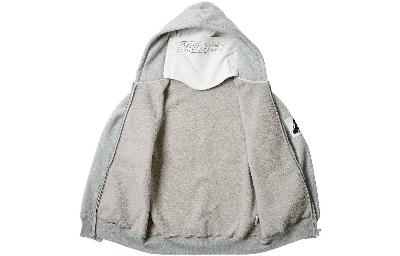 Palace Facemask Shearling Thermal Hood 'Grey' P23CS204