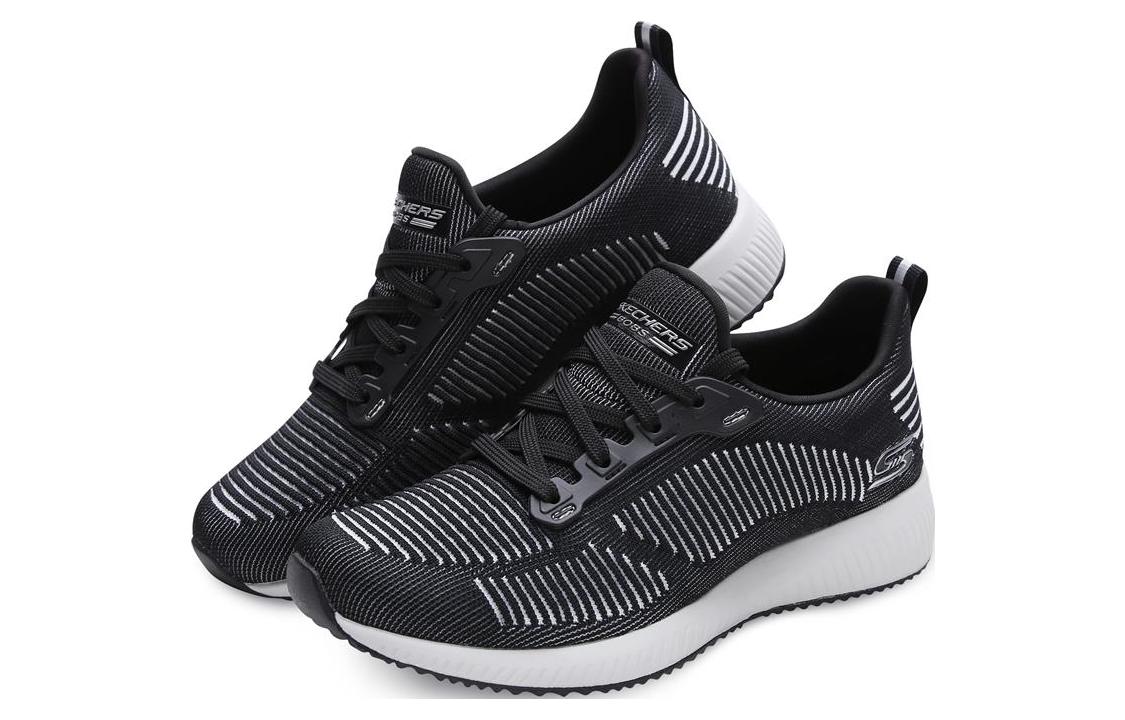 (WMNS) Skechers Bobs Squad 'Black White' 31360-BKW