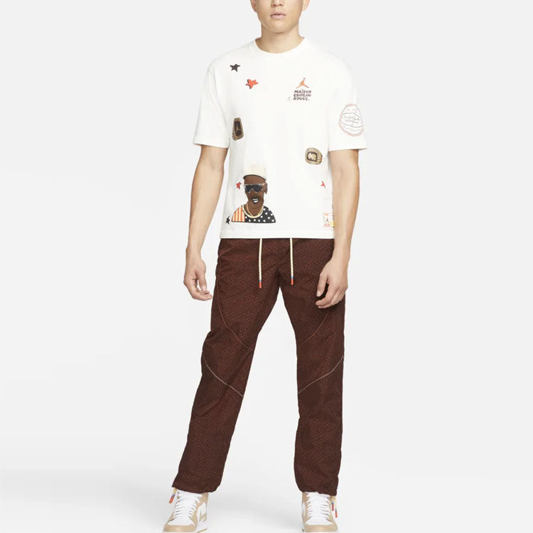 Air Jordan x Maison Chateau Rouge Crossover Woven Lacing Sports Pants US Edition Light Yellow DN3658-226